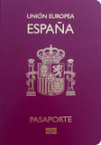 Passport cover of Spain