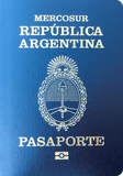 Passport cover of Argentine