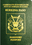 Passhülle von Burkina Faso