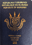 Passhülle von Burundi