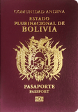 Capa do passaporte de Bolívia