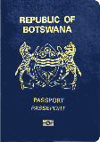 Capa do passaporte de Botswana