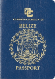 Passhülle von Belize