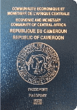 Capa do passaporte de Camarões