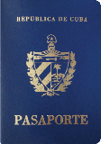 Capa do passaporte de Cuba