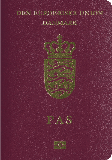 Couverture de passeport de Danemark