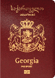 Passhülle von Georgien