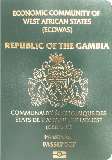 Passhülle von Gambia