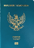 Passhülle von Indonesien