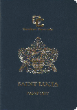 Capa do passaporte de Santa Lúcia
