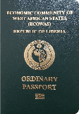 Passport cover of Libéria