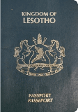 Passport cover of Lesotho