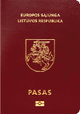 Bìa hộ chiếu của Lithuania