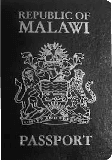 Passhülle von Malawi