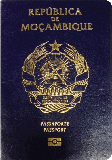 Bìa hộ chiếu của Mozambique
