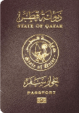 Passhülle von Katar