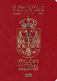Passhülle von Serbien