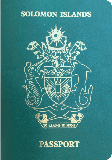 Capa do passaporte de Ilhas Salomão