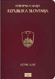 Bìa hộ chiếu của Slovenia
