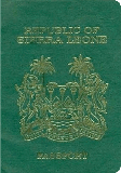Passport cover of Sierra Leone