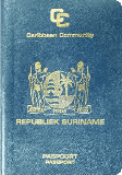 Passport cover of Суринам