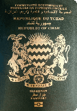 Capa do passaporte de Chade
