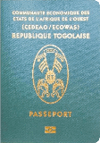 Passhülle von Togo