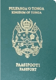Capa do passaporte de Tonga