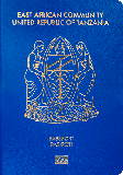 Passport cover of Tansania