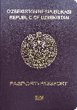 Passhülle von Usbekistan