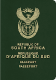 Passhülle von Südafrika